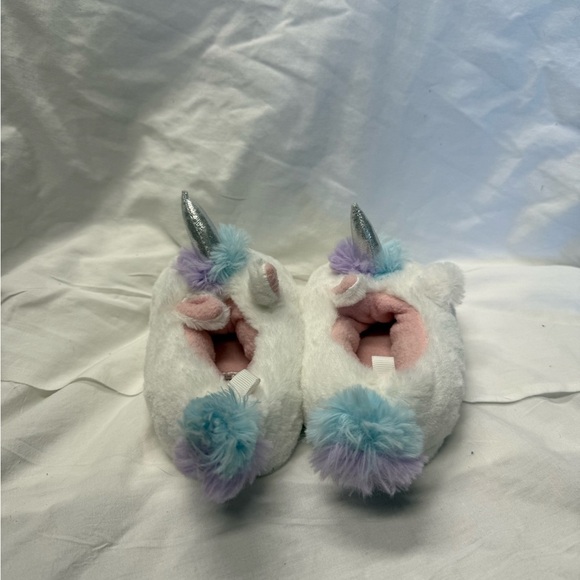 Carter's Pink and White Plush Slippers - Picture 4 of 8